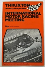 THRUXTON 15 Apr 1974 International Motor Racing Meeting Official Programme