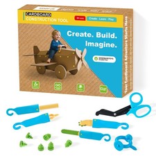 HIKISS 168 Piece Cardboard Tools for Kids with Cutter, Cardboard Construction...