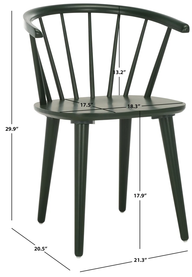 Casa Colección Blanchard Jardín Verde Madera Maciza Curvo Windsor Husillo Lado... Foto 2 de 4