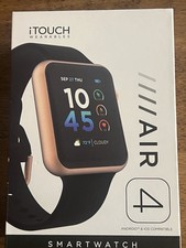 ITOUCH Air 4 Unisex Merlot Silicone Strap Smartwatch 41mm