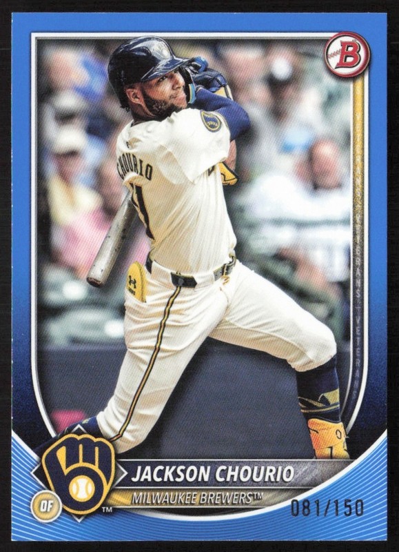 2025 Bowman Blue Border 81/150 Jackson Chourio #11 GS1