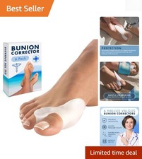 3 Pairs Gel Bunion Corrector Toe Protectors Straightener Separators Big Toe S...