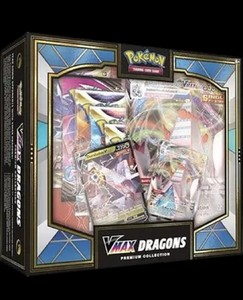 pokemon trading card game vmax double dragons premium collection - TCG Discard Energy from Rayquaza VMAX to increase the strength of its Max Burst attack Vmax Dragons Premium Collection |