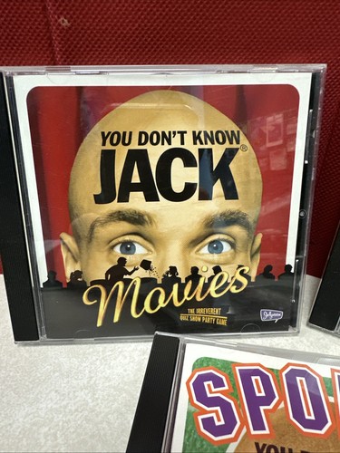3 You Don't Know Jack CD Trivia Games Television + Movies + Sports Jellyvision - Foto 2 di 8