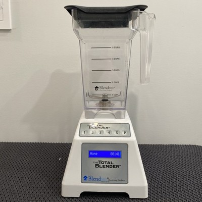 BlendTec Total Blender ES3 White 36 Oz Wildside+ Pitcher W/Lid Cycle Count 141