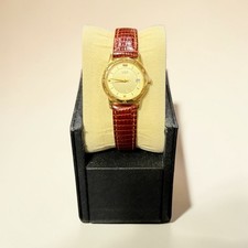 Citizen quartz women watch gold tone with brown leather band 1012-K13131CKW READ