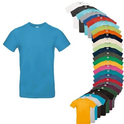 B&C T-Shirt E190 Herren T-Shirt Baumwolle bis 3XL