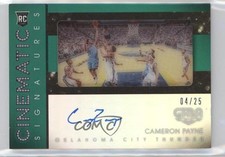 2015-16 Panini Gala Cinematic Rookie Signatures Jade 4/25 Cameron Payne Auto 5w7