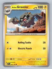 Alolan Graveler 045/159 Common SV09: Journey Together NM - LP Pokemon TCG