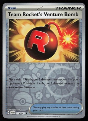JUMPSTART J. WARD イェ・レフト・ターン・イン Team Rocket's Venture Bomb 179/182 Reverse Holo Pokemon SV10