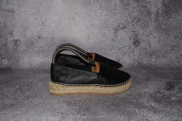 Women Kenzo Loafers Black Leather 39