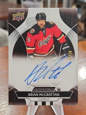 2025 UD Engrained Brian McGrattan #7/10 Auto On Card Flames