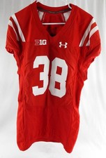 2015 Maryland Terrapins Brett Zanotto #38 Game Used Red Jersey 1961 Throwback 4