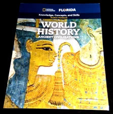 World History Ancient Civilizations Ntl Geographic Florida Student Workbook NEW