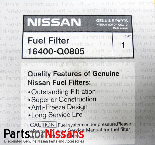 Filtro de combustible genuino Nissan 300ZX Z32 nuevo OEM 16400-Q0805 Foto 2 de 4
