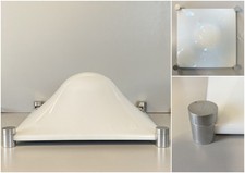 PLAFONIERA LAMPADA PARETE "BOLLA" Martinelli LUCE WALL LAMP 37x37x16 cm/h ‘60