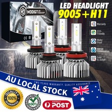 4X 9005+H11 Headlight Hi/Lo Beam LED Bulbs For Mazda 3 BM,BN Sedan 2.0/2.5 SP25