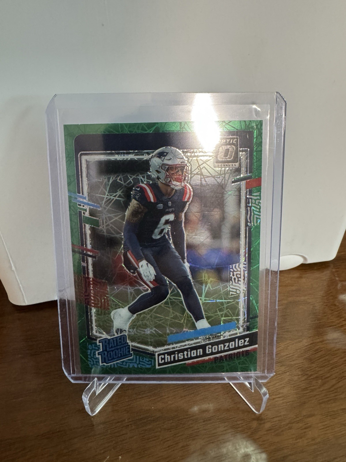 Christian Gonzalez Panini Donruss Optic #274 Green Velocity