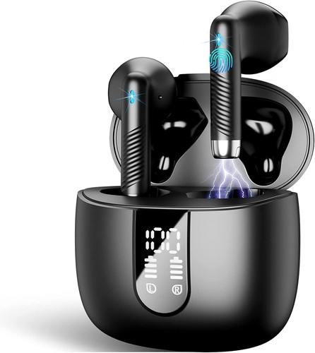 Auriculares Bluetooth 5.3 avanzados - Control táctil, cancelación de ruido, listos para deportes - Imagen 3 de 13