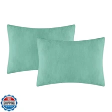 Dormlony Organic Cotton Muslin Mini Pillowcases with Envelope Design,2 Pack U