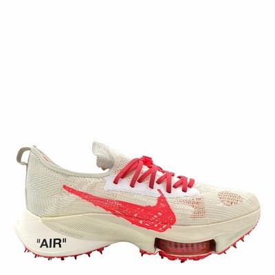 Sz 12 - Nike Air Zoom Tempo Next% Flyknit Off White White Solar Red