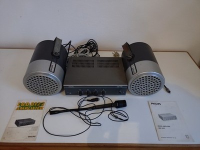 Philips Verstärker LBD 8122 Amplifier,2 Boxen und Mikrofon gebraucht.