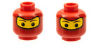 LEGO Spider Man 2 Heads Red with Mask Balaclava Balaclava 3626bpb0177 4230891 