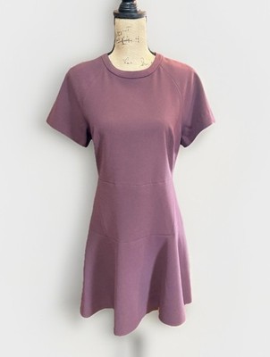 Rag & Bone Burgundy Short Sleeve A-Line Dress Size 8 Zipper