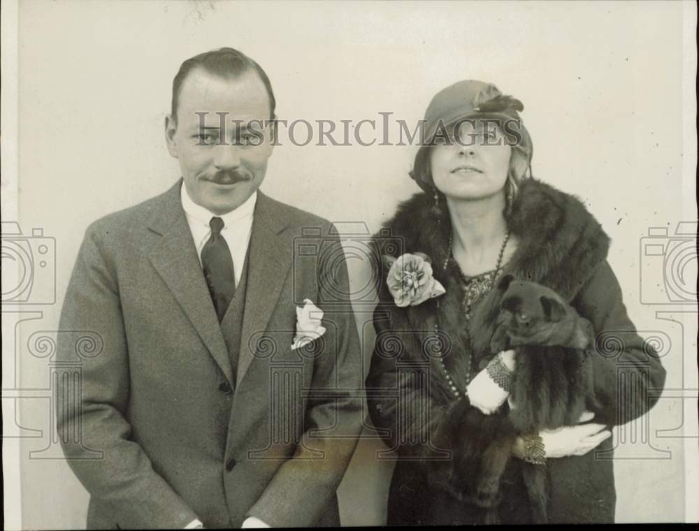 1924 Pressefoto Filmstar Rubye de Remer heiratet Ben Throop in Paris