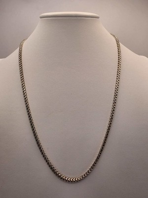 Sterling Silver Wheat Chain Necklace | 925 Silver | 22 Inch | 2.88mm | Spiga Wea
