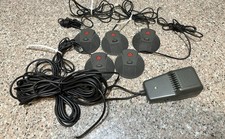 Lot Of 5 Polycom External Microphones 2201-00698-001 G/F with Wall Module