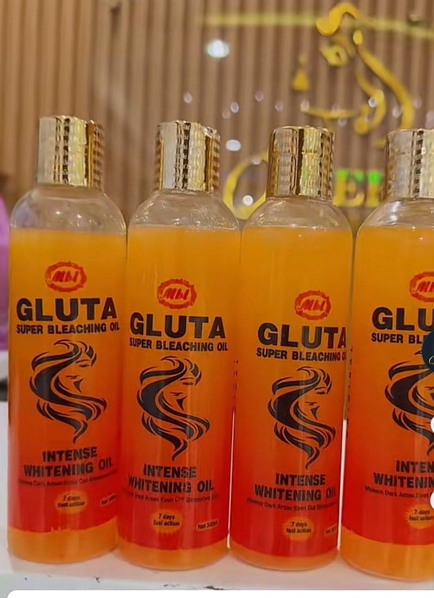 GLUTA SUPER BLEACHING OIL INTENSE WHITENING OIL 300ml (7days Whitening) GLUTA SUPER BLEACHING OIL INTENSE WHITENING OIL 300ml (7days Whitening)