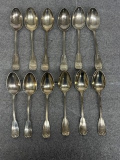 12 Vintage Tiffany & Co STERLING Silver .925 Spoons Tablespoon 7" Palm 525.6g