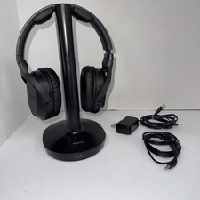 Sony WH-RF400R Wireless RF Headphones TMR-RF400 Transmitter Stand Black Charger