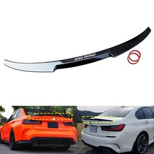Schwarz Heckspoiler M4 Style Lippe Spoiler für BMW 3er G20, G28, G80 ab. 2018-