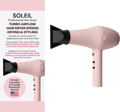 Professional Hair Dryer with 3 Heat & 2 Airflow Settings, Cool Shot, Lightweight