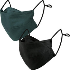 BASE CAMP Reusable Cloth Dust Face Masks 100 Cotton Washable Adjustable Breatha