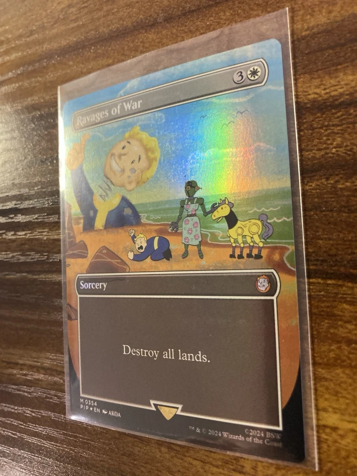 MTG✨RAVAGES OF WAR Ext Art/Borderless 🌈 FOIL✨PIP Fallout MINT Mythic UNPLAYED ! - Image 4 of 4