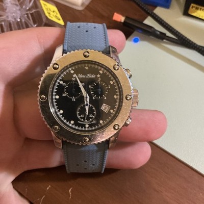 Marc ecko Men's Chronograph  Black Dial Dial Stainless Steel Wristwatch