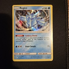 Regice 28/111 Holo SM Crimson Invasion Pokemon Card Rare Holo Bleed NM 2017