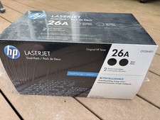 HP 26A CF226A Black Toner Cartridge 2-Pack LaserJet Pro M402 M426 NEW SEALED