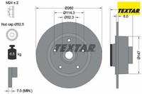 2X Bremsscheibe Textar 92195903 2 Bremsscheiben FüR Renault