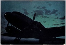 Vintage 1940's Postcard United Airlines Mainline Sleeper Fly Overnight Airplane