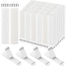 24 Pairs Heavy Duty Picture Hanging Strips – No Damage Wall Mounting Hooks 