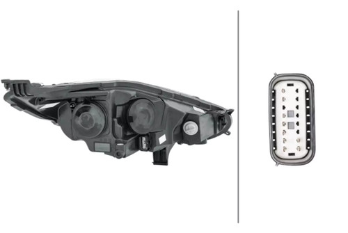 Phare avant HELLA 1EL 354 803-051 FORD FIESTA 1.25 - Photo 2/2