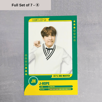 BTS 3rd Muster Seoul ARMY Zip+ Official Player Card Set - J-Hope