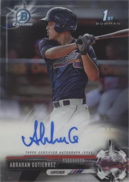 2017 Bowman - Abrahan Gutierrez #CPA-AG - 1 of 1