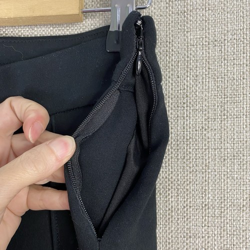 J Crew Crop Pants Womens 8 Black Ponte Kick Flare Seamed Leg BROKEN ZIPPER NWT - Picture 5 of 11