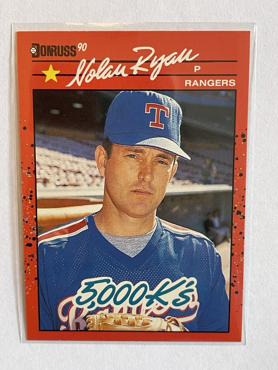 1990 Donruss Baseball Card Nolan Ryan 5000k's Error Card | eBay