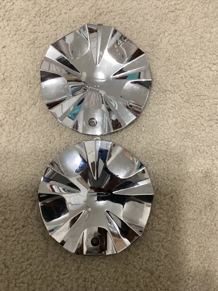 Tapa central de rueda cromada platino 89-9282C 52531875F-1 1 pieza Foto 4 de 4